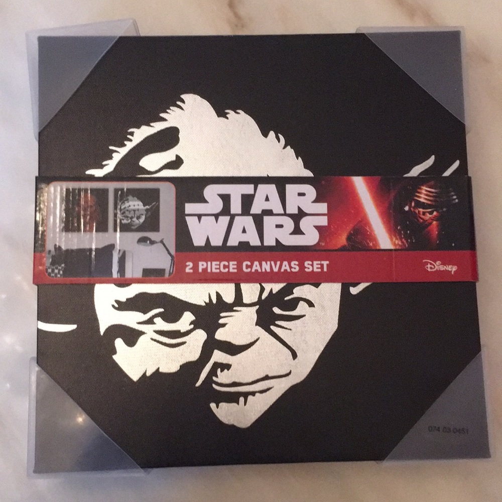 Vintage Star Wars Wall Art Yoda Chewbacca New Cool
